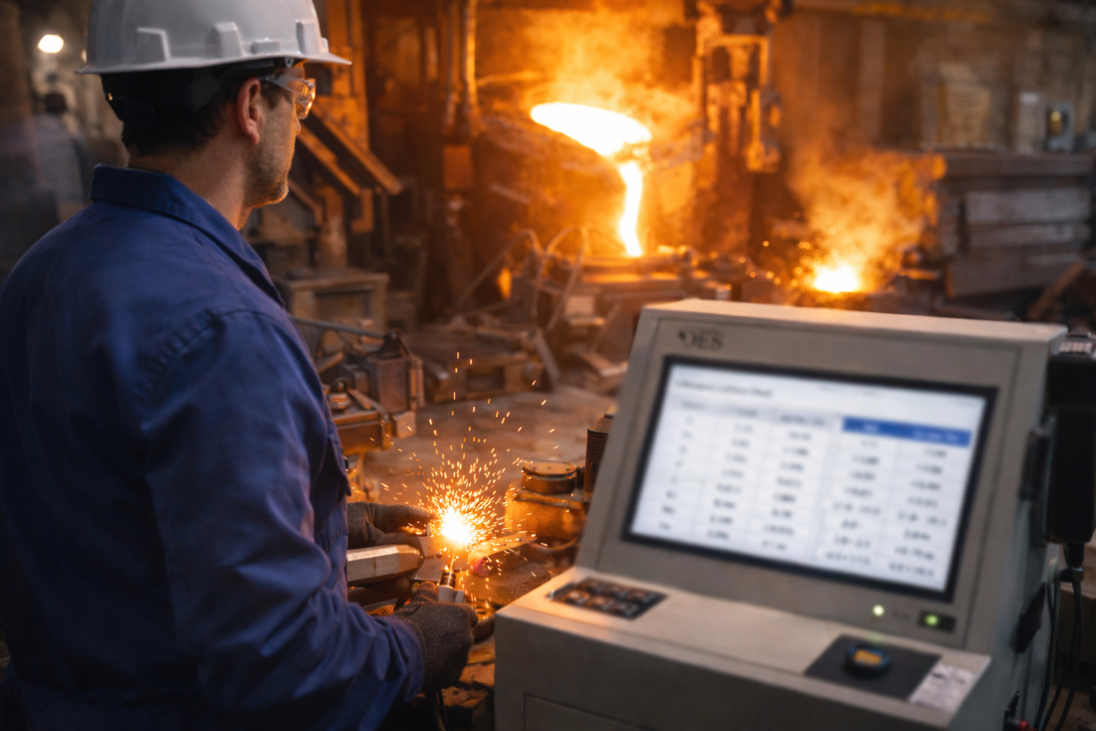 optical emission spectrometry - OES test control