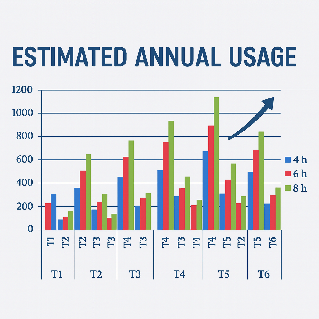 estimated annual usage